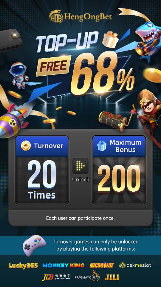 Deposit Bonus 68%